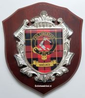 Wapenschild Wallace - Pro Libertate, 17 x 15 cm