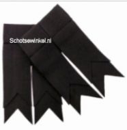 Black Plain Coloured Garter, Flashes