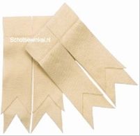 Off White Plain Coloured Garter, Flashes