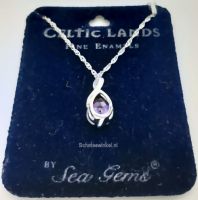 Sierraden, Hanging, Celtic Stone , lila